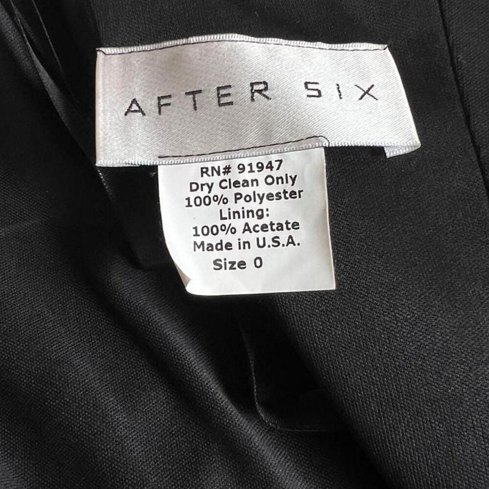 Black Formal Strapless Dress Size 0 - Picture 3 of 5